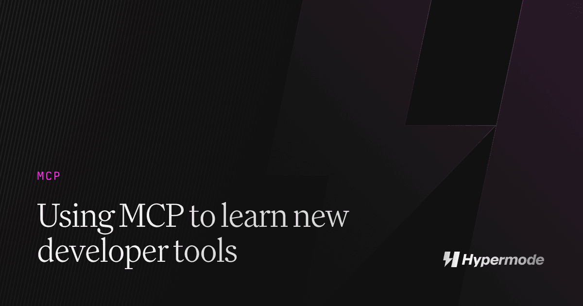 Using MCP to learn new developer tools