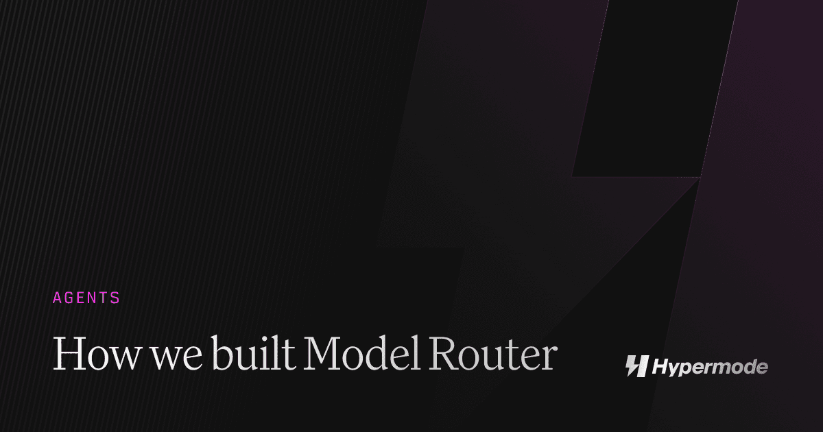 How we built Model Router