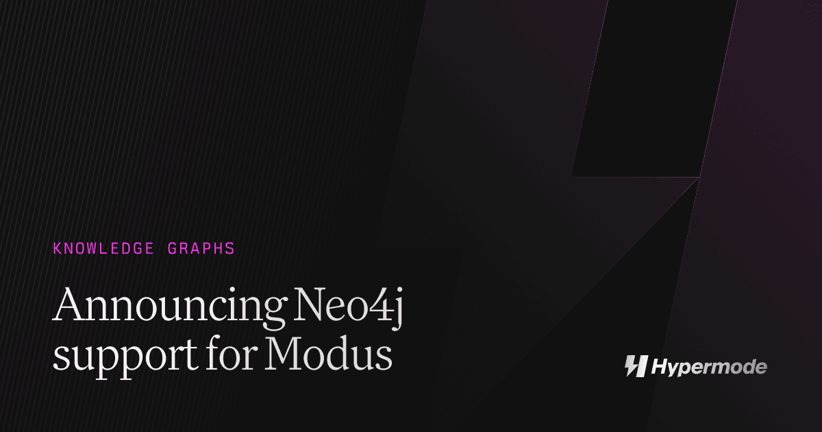 Announcing Neo4j Support for Modus