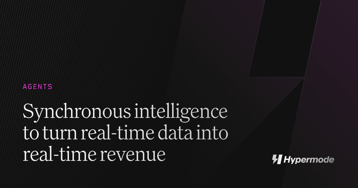 Synchronous intelligence to turn real-time data into real-time revenue
