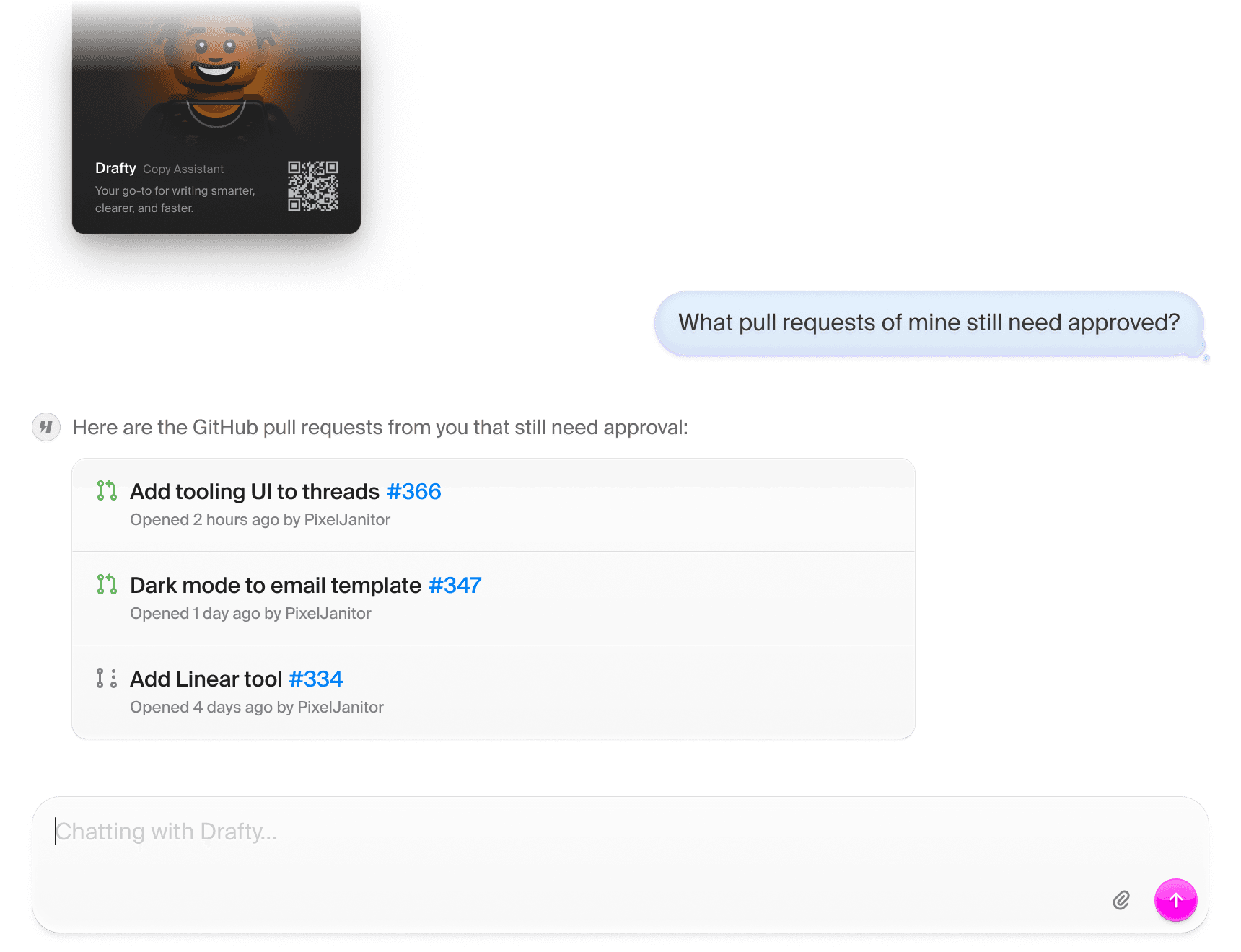 Chat visual
