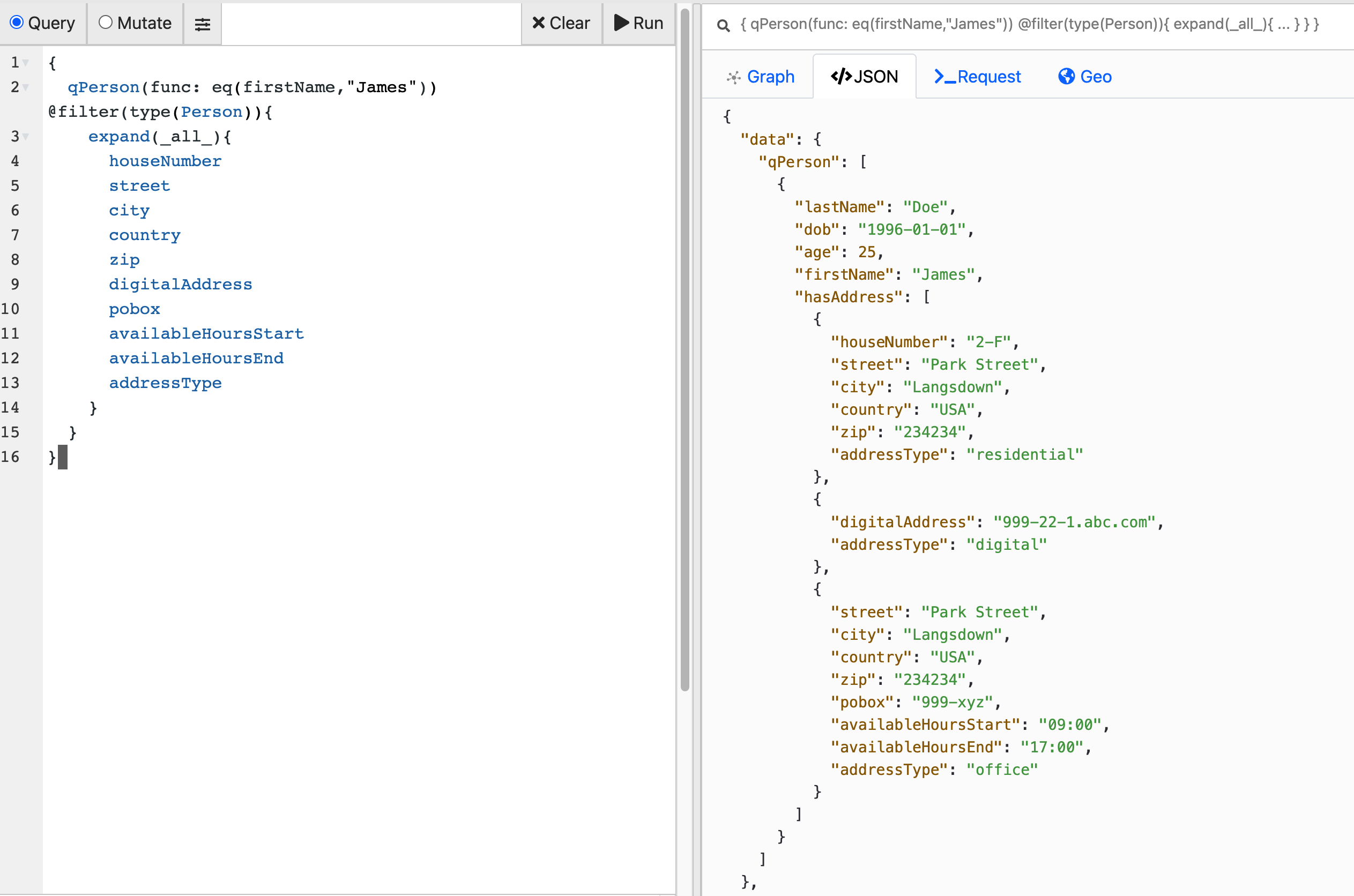 Query on indexed attribute