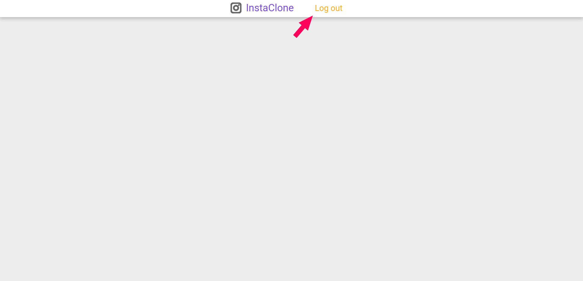UI after logging in