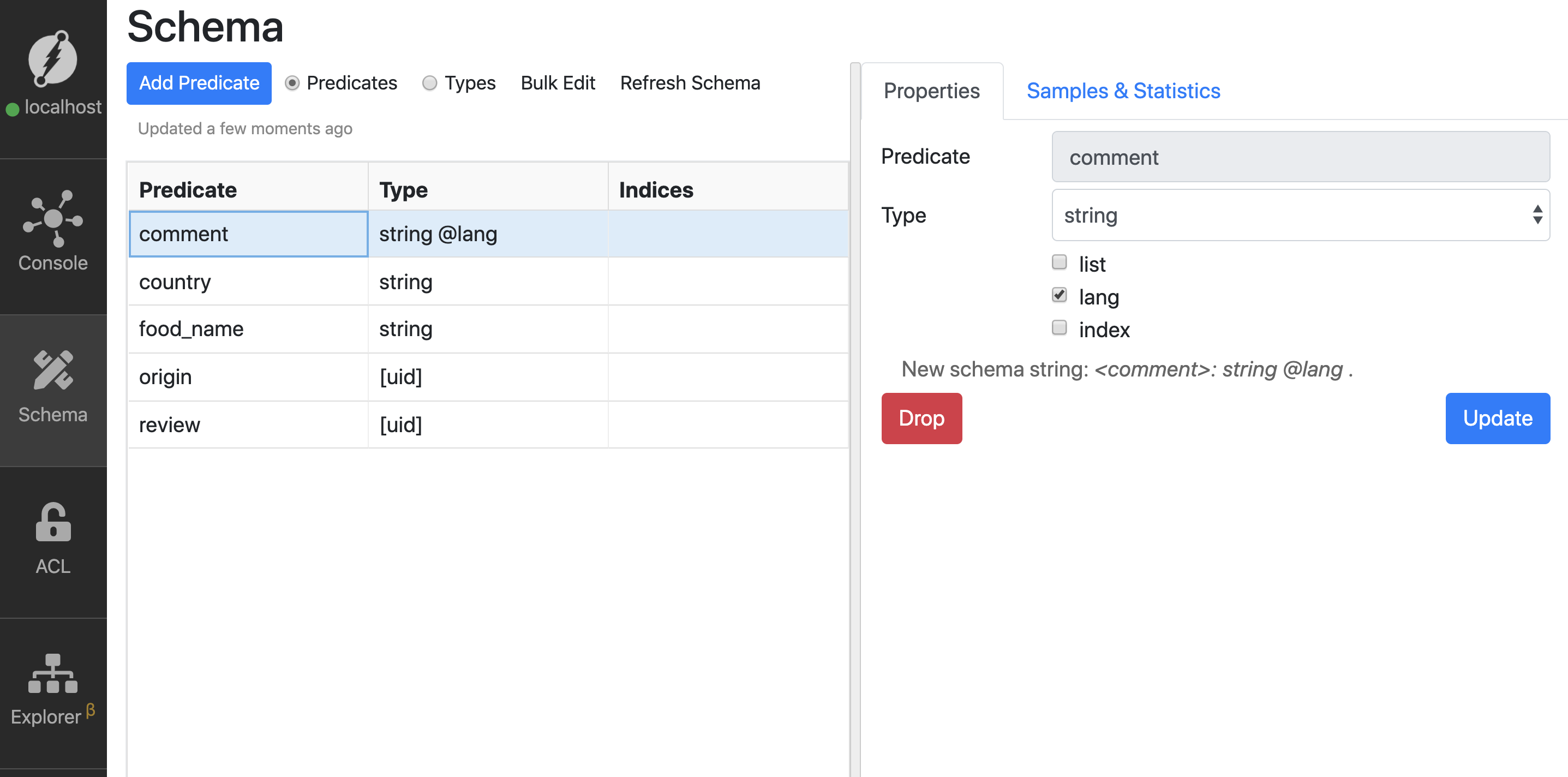 language string