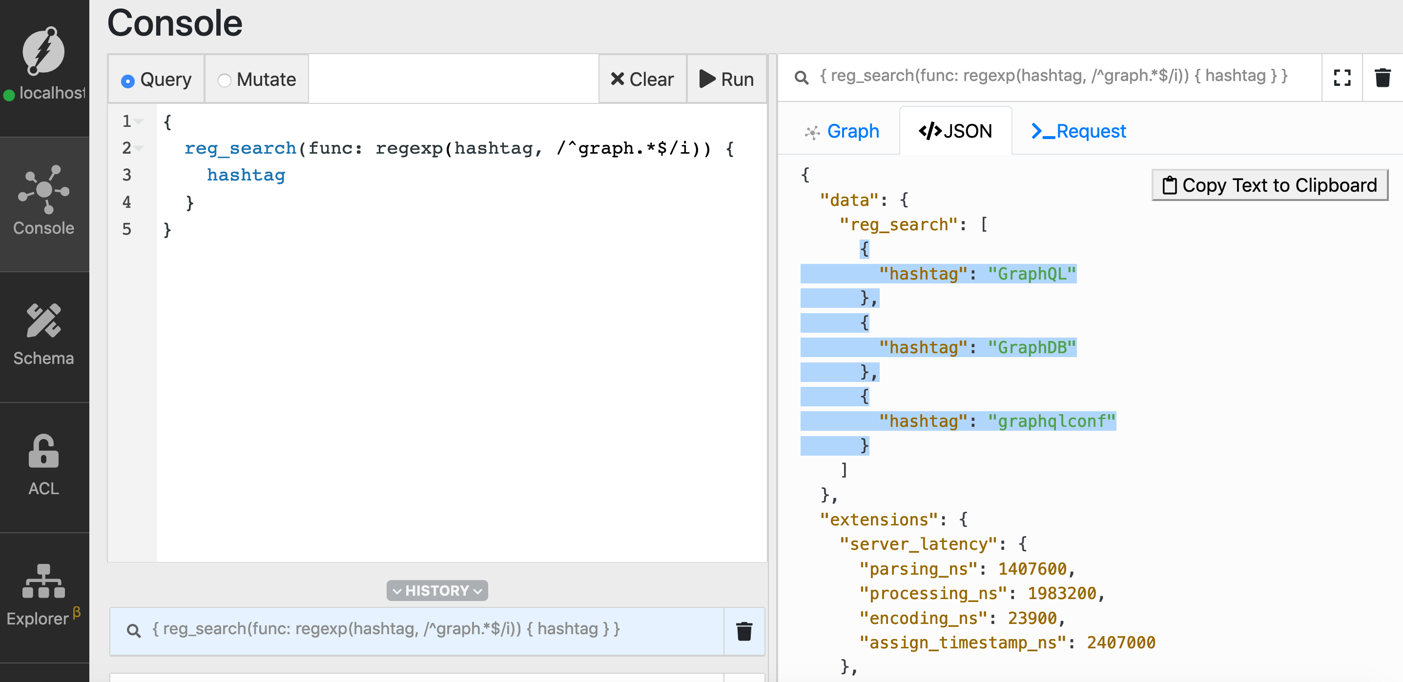 Regular Expression search